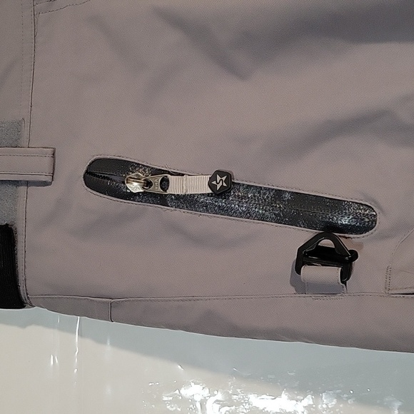 SESSION'S Women's Snow Ski Pants Grey XS Recco Reflective WARM adjustable zipper - Picture 3 of 12